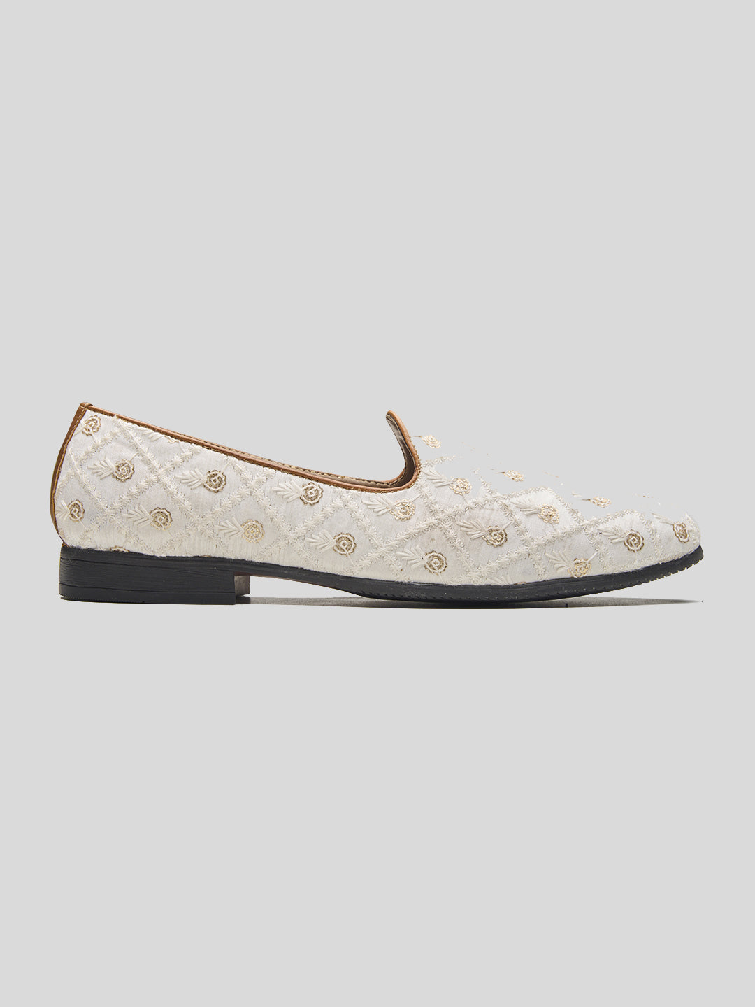 Ossola Ethnic Slip Ons White