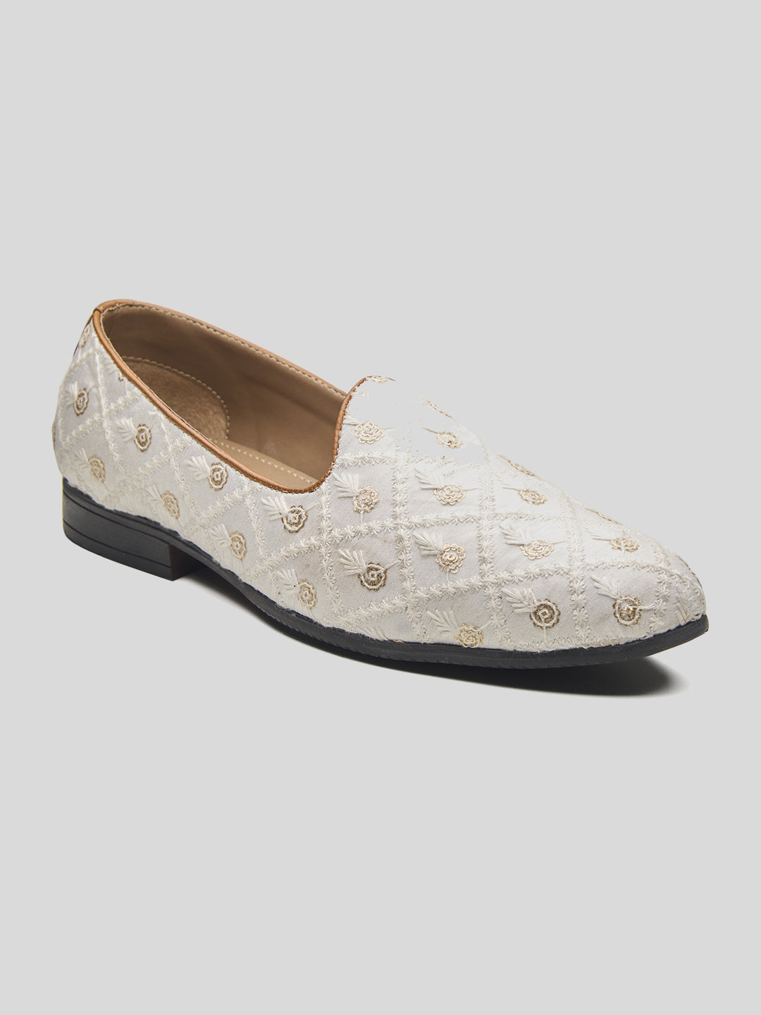 Ossola Ethnic Slip Ons White