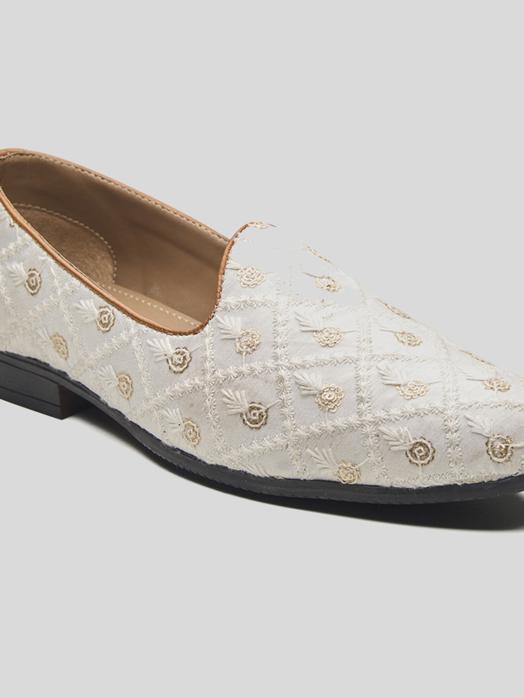 Ossola Ethnic Slip Ons White