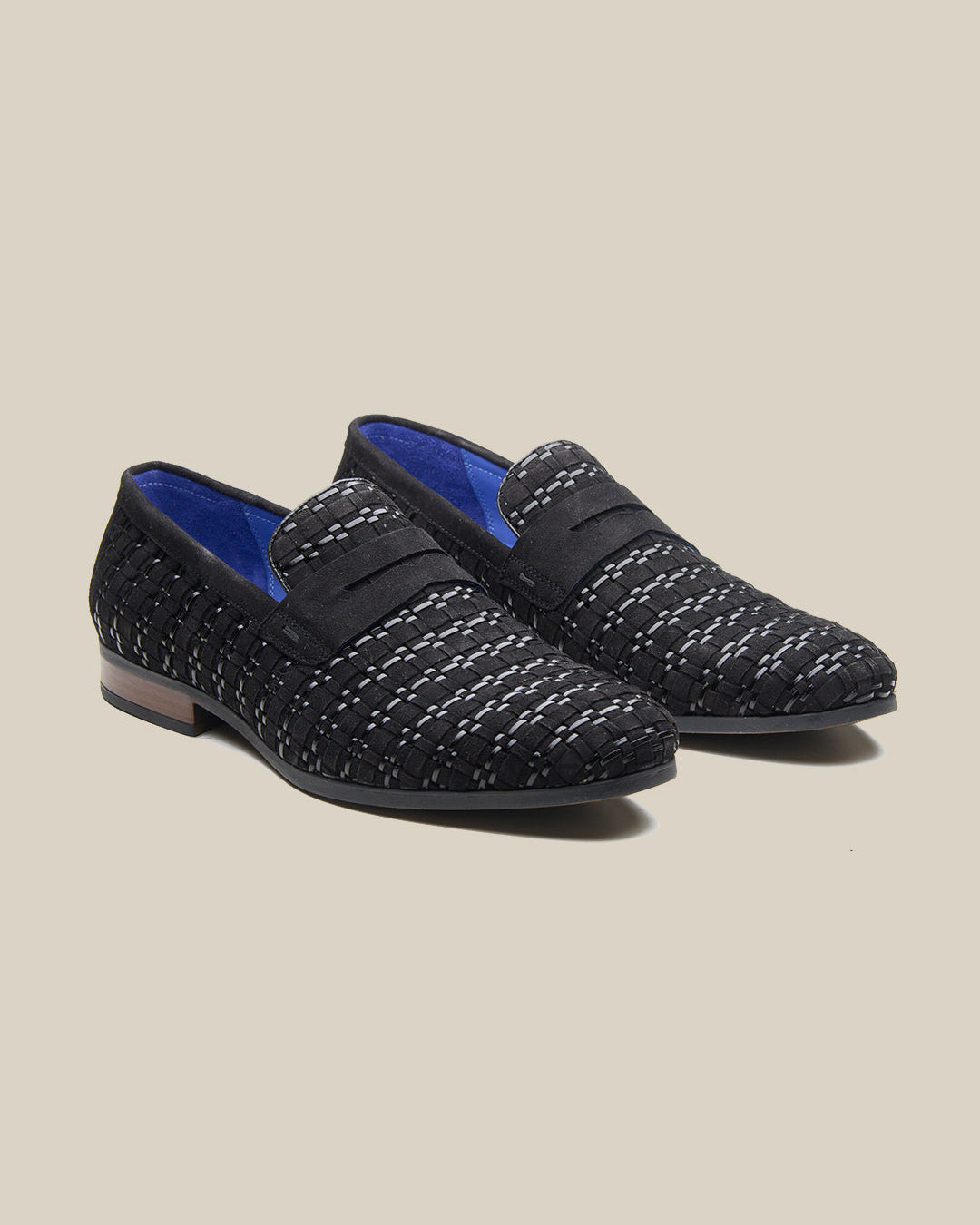 Kallisto Leather Ethnic Slip Ons Shoes Black