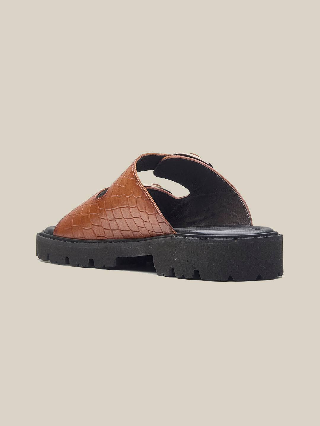 Marcus Leather Slippers Tan