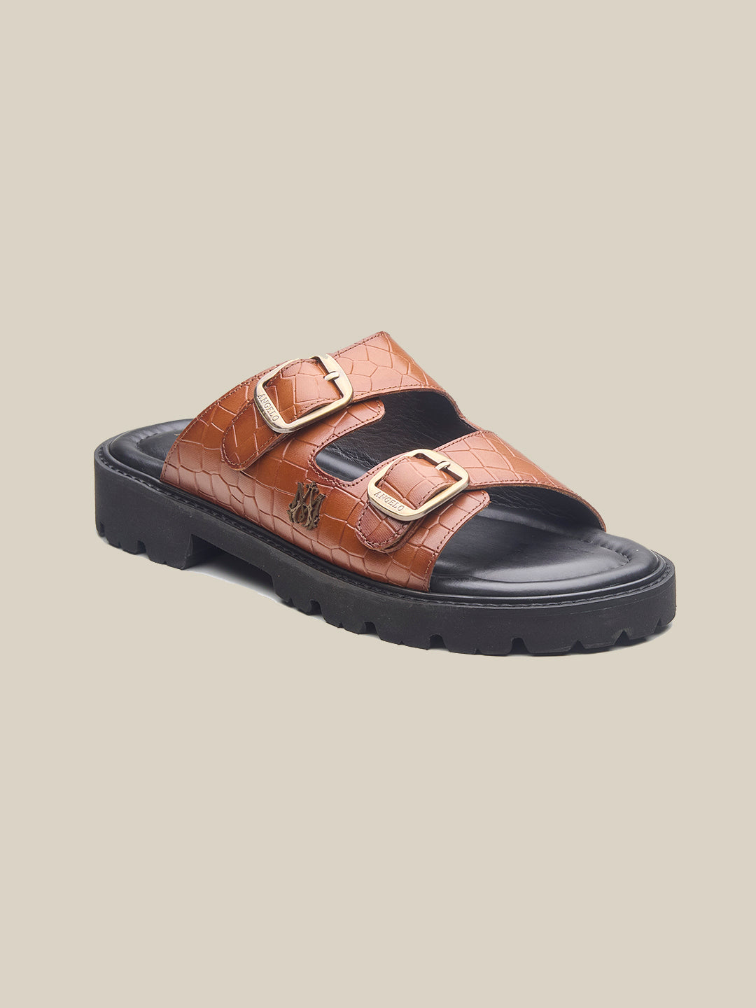 Marcus Leather Slippers Tan