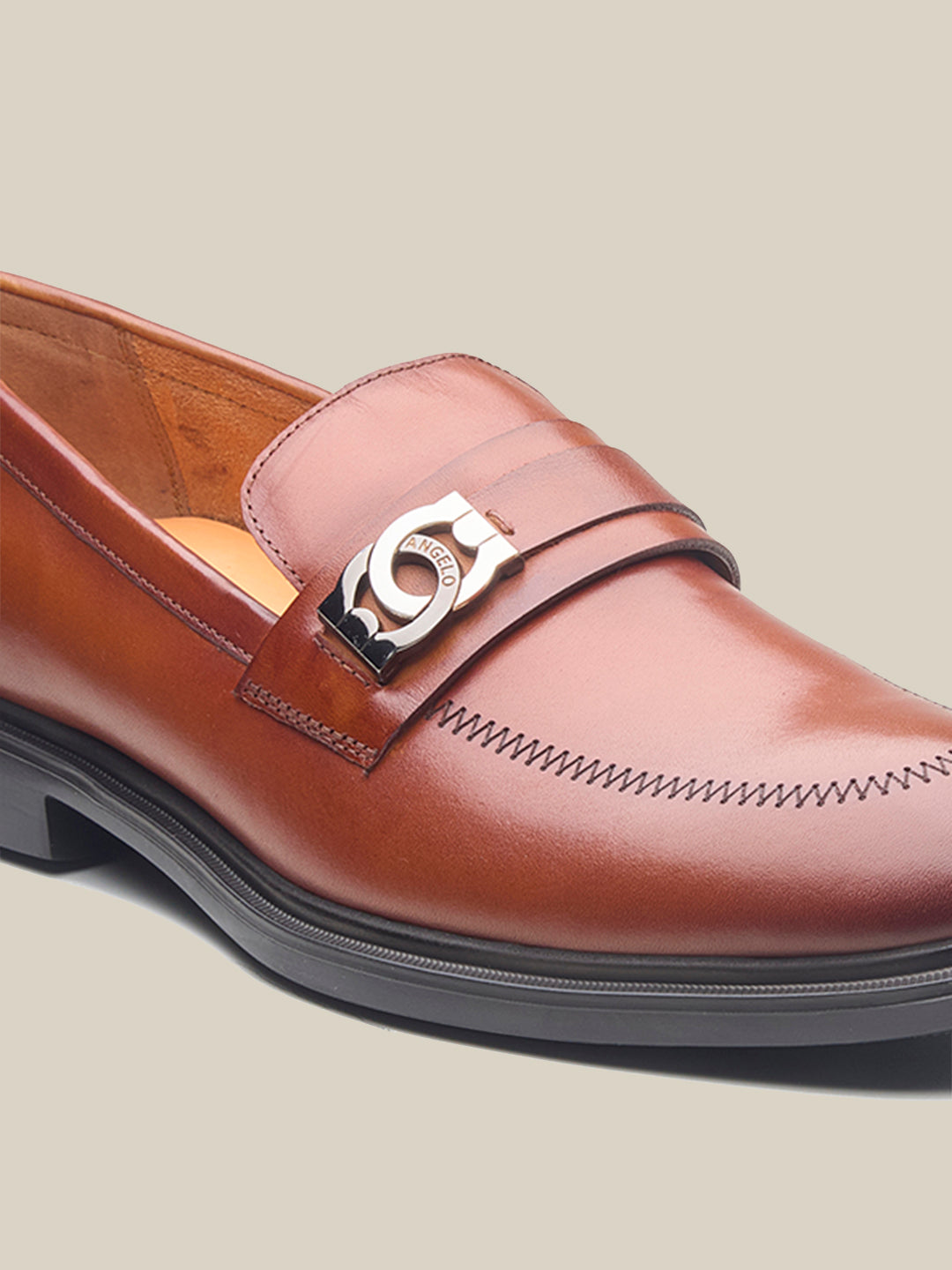 Howarth Leather Formal Slip On Shoes Tan