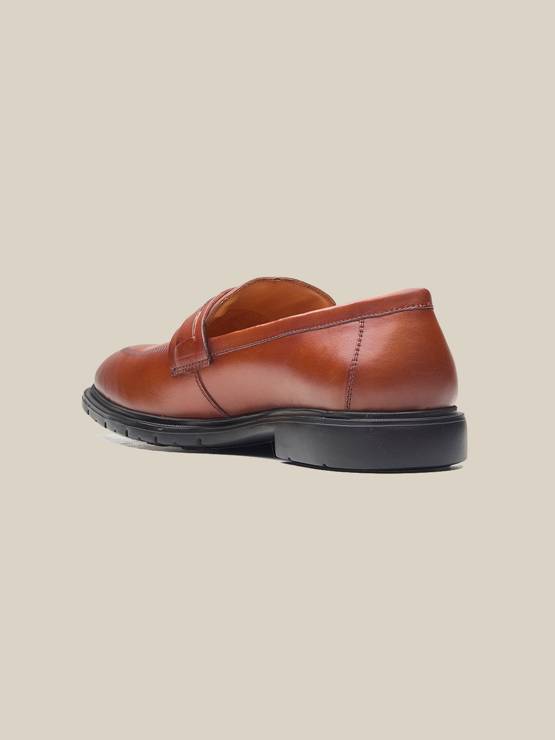 Howarth Leather Formal Slip On Shoes Tan