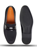 Kyros Leather Formal Slip-on Shoes  Black