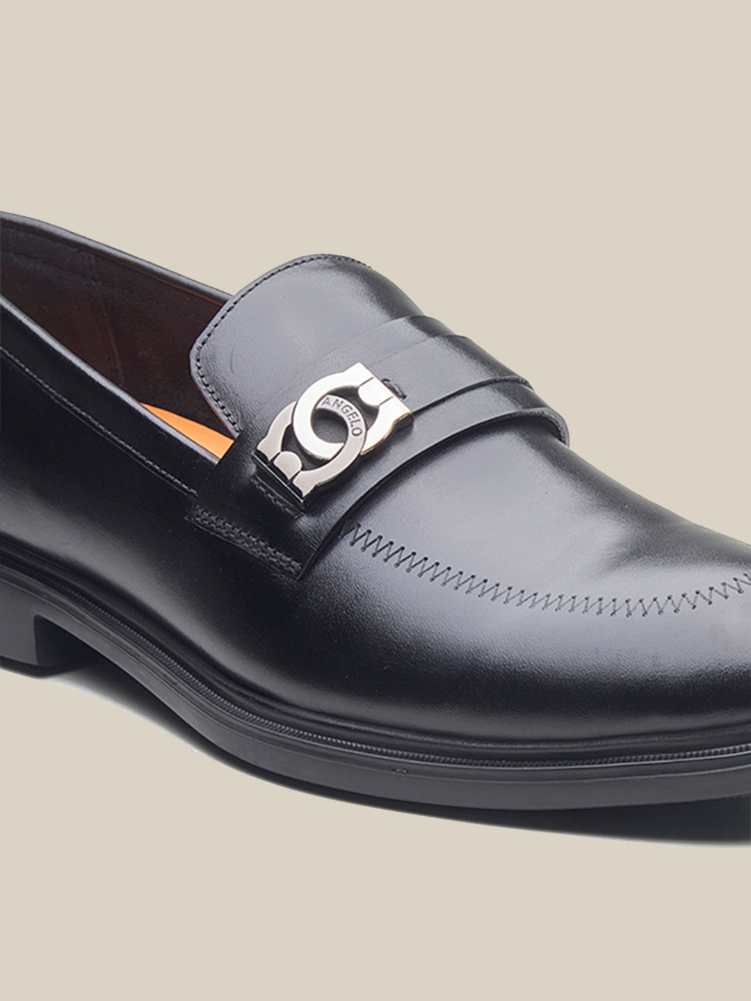 Howarth Leather Formal Slip On Shoes Black