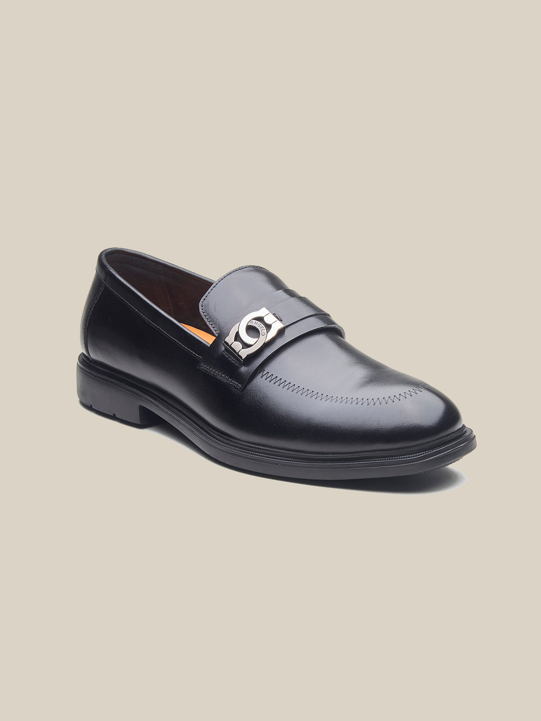 Howarth Leather Formal Slip On Shoes Black