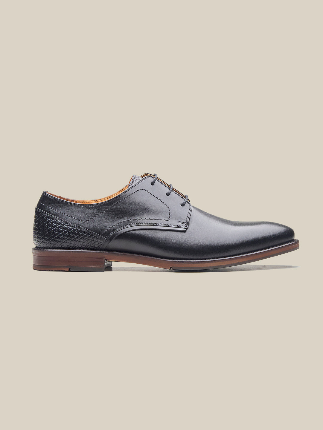 Plimmer Leather Derby Shoes Black