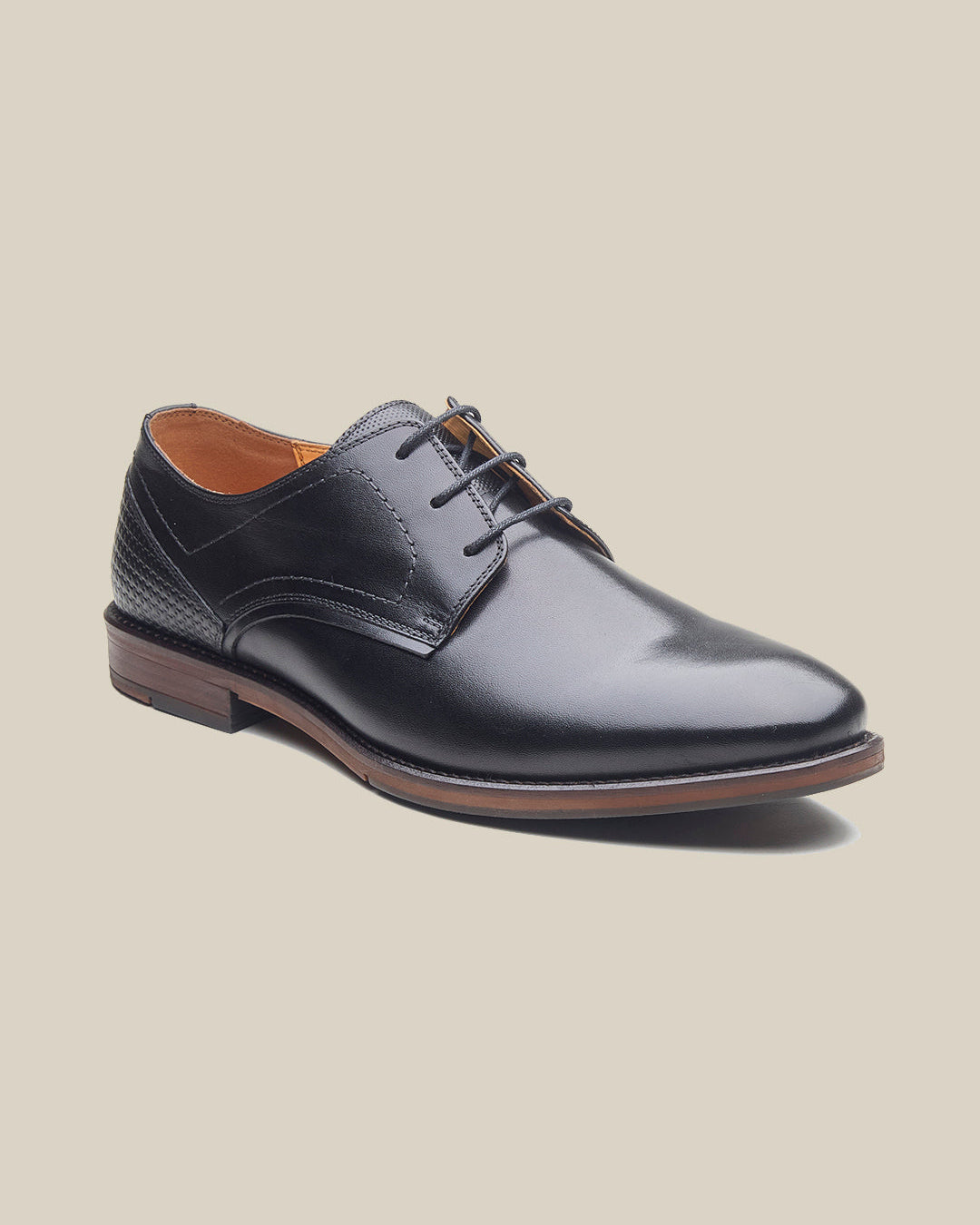 Plimmer Leather Derby Shoes Black