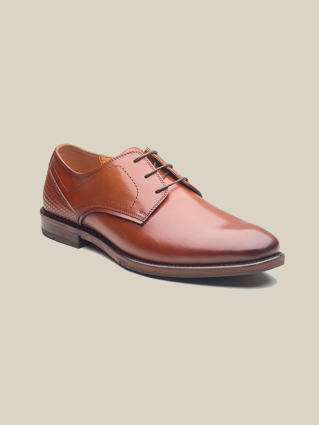 Plimmer Leather Derby Shoes Tan