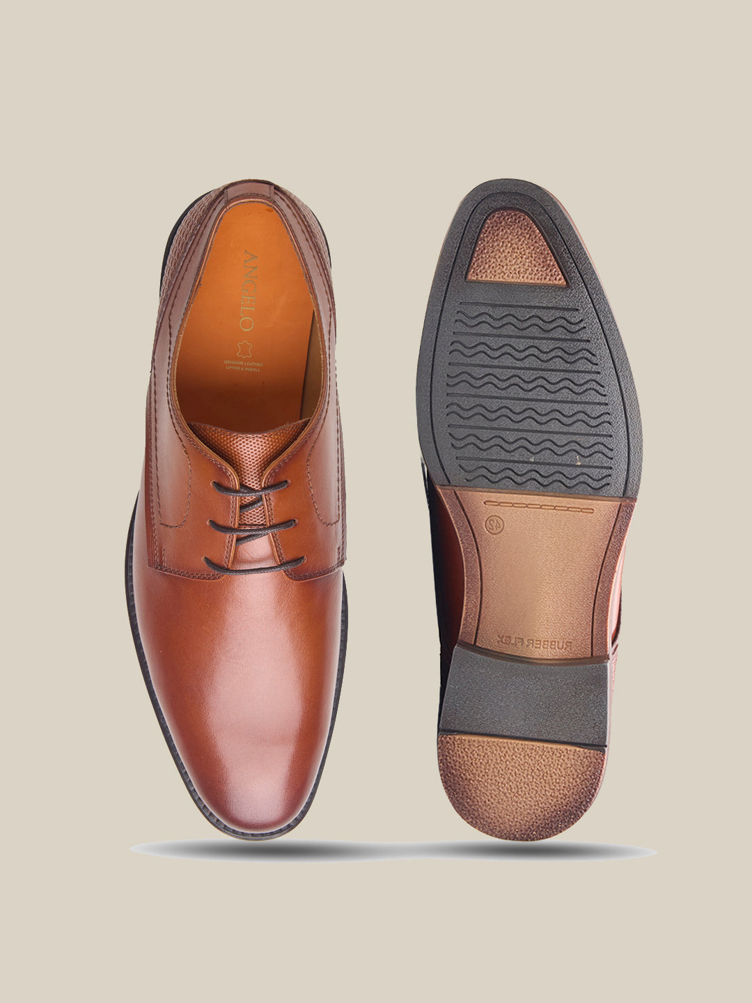 Plimmer Leather Derby Shoes Tan