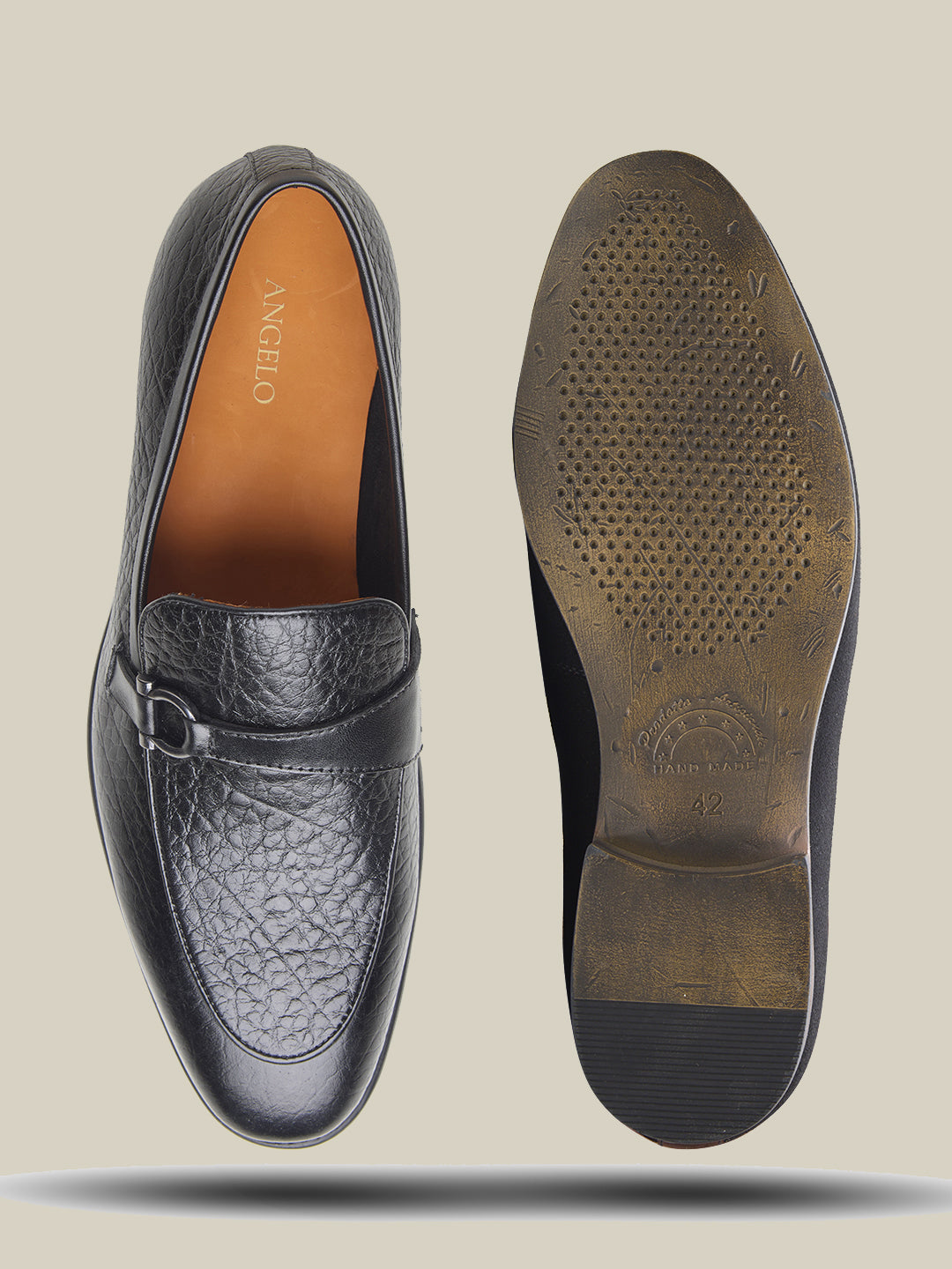 Nunzio Leather Formal Shoes Black