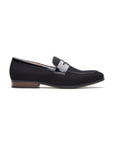 Kyros Leather Formal Slip-on Shoes  Black