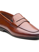 Filippo  Leather Formal Slip-on Shoes Tan