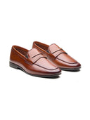 Filippo  Leather Formal Slip-on Shoes Tan
