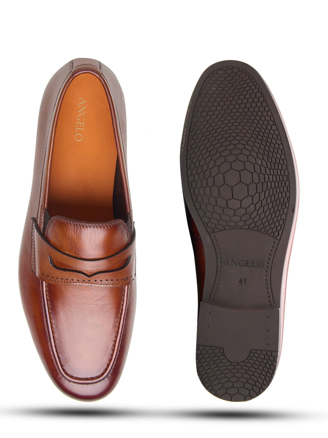 Filippo  Leather Formal Slip-on Shoes Tan