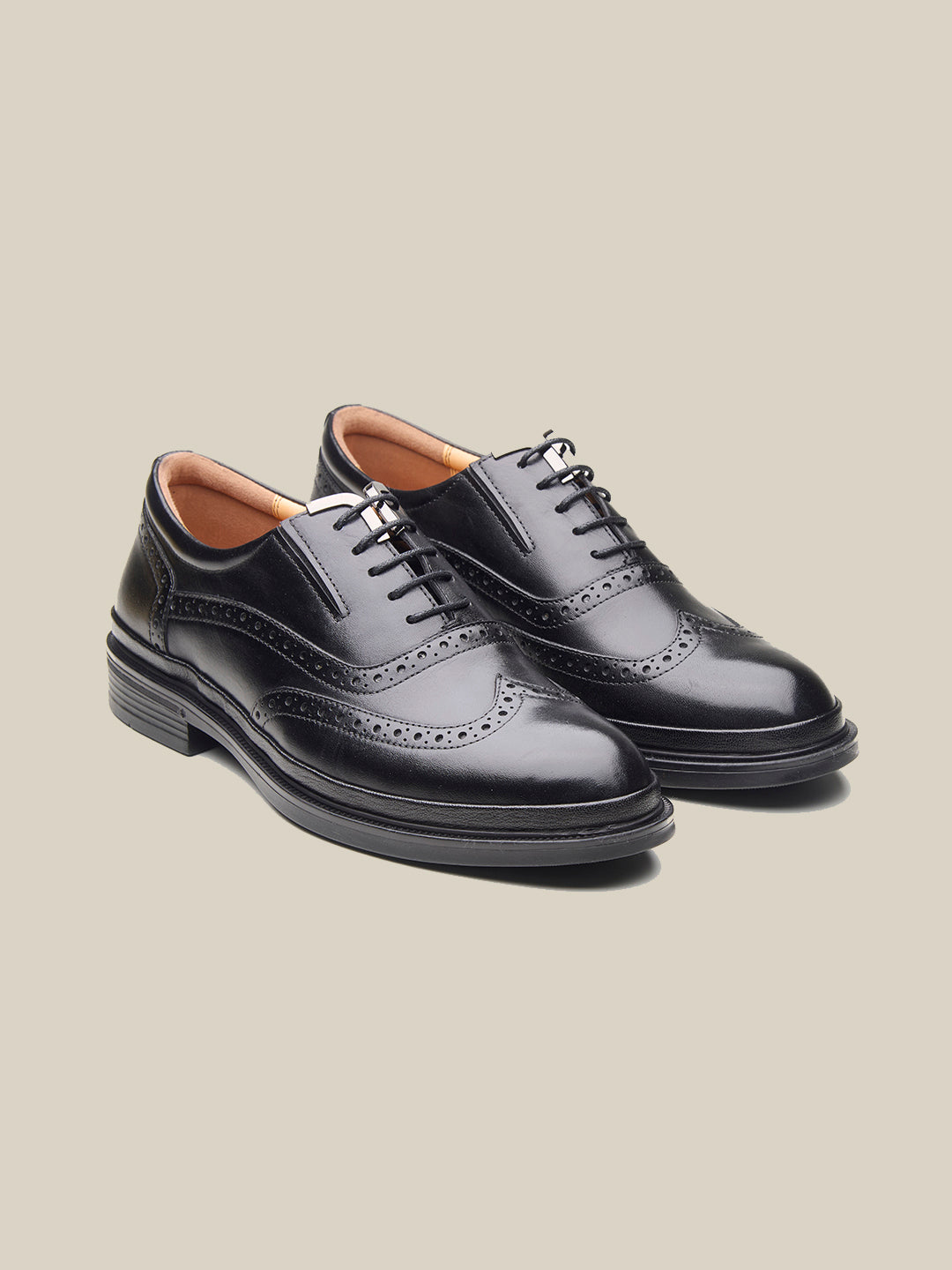 Fisher Leather Formals Shoes Black
