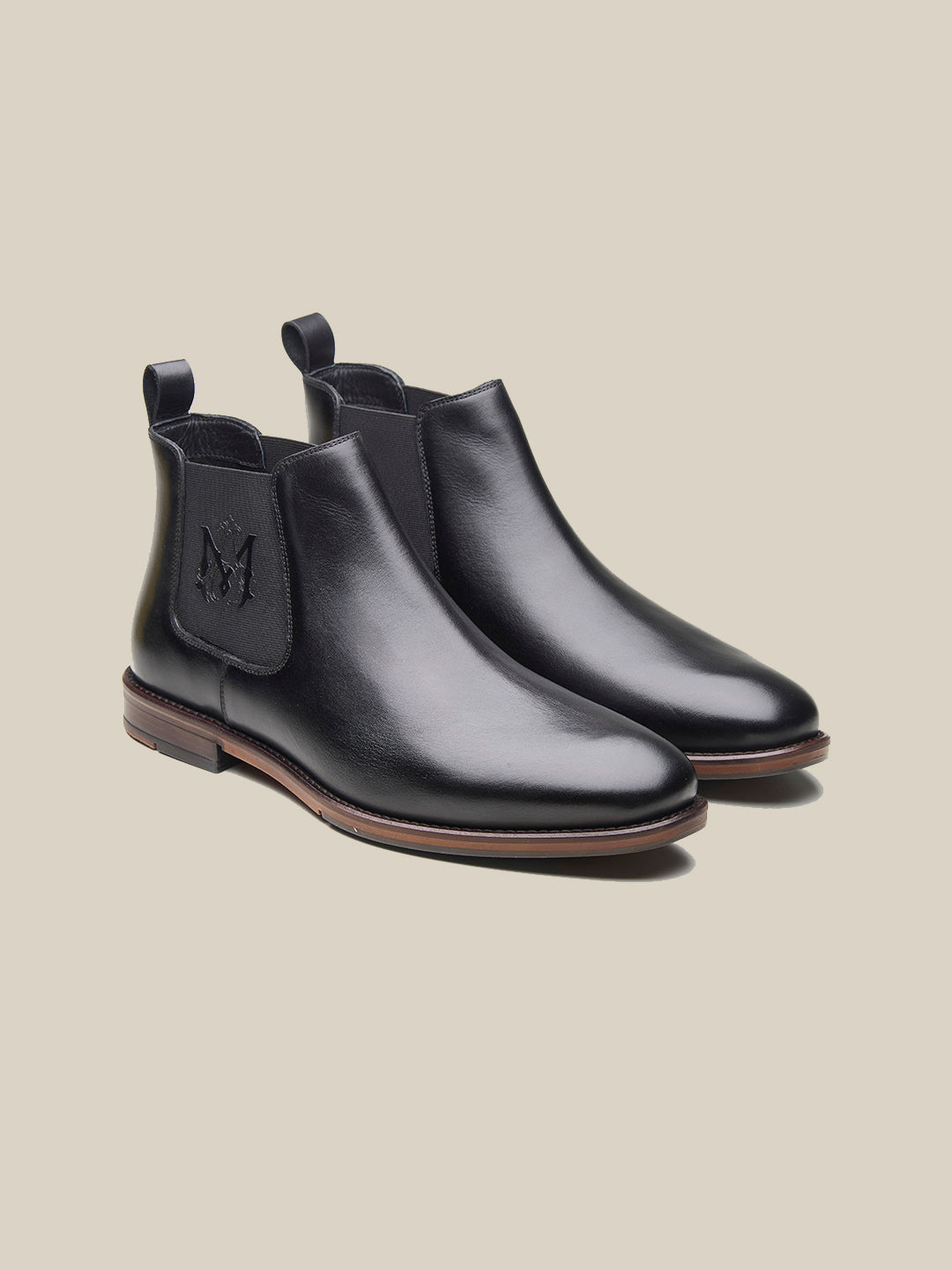 Harris Leather Chelsea Boots Black