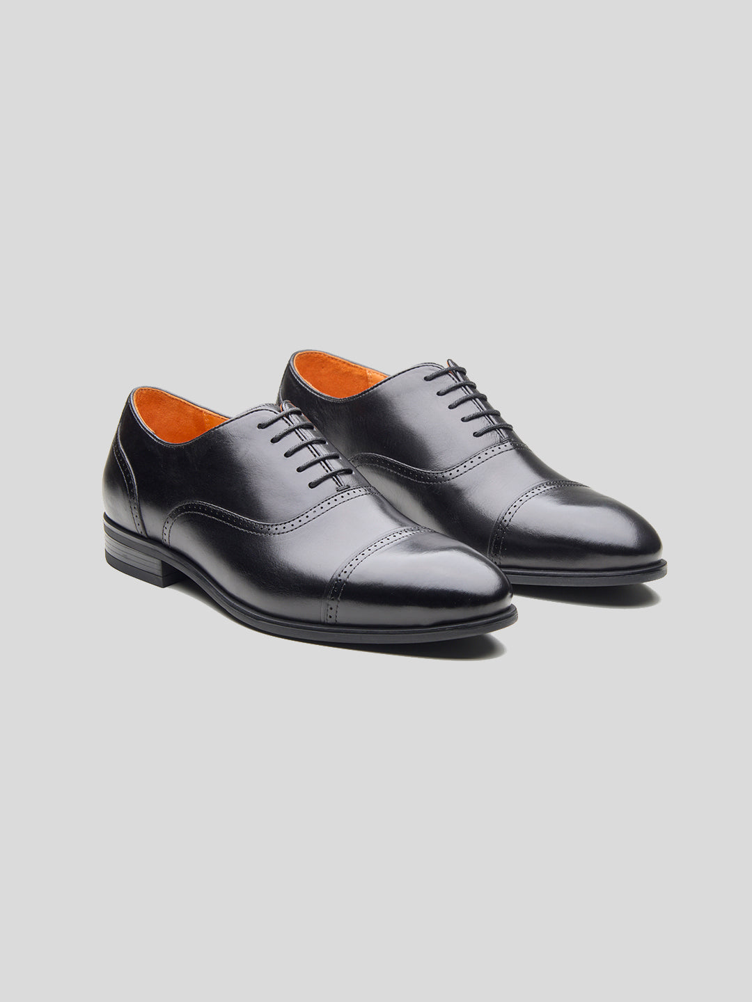 Massimo Leather Derby Shoes Black