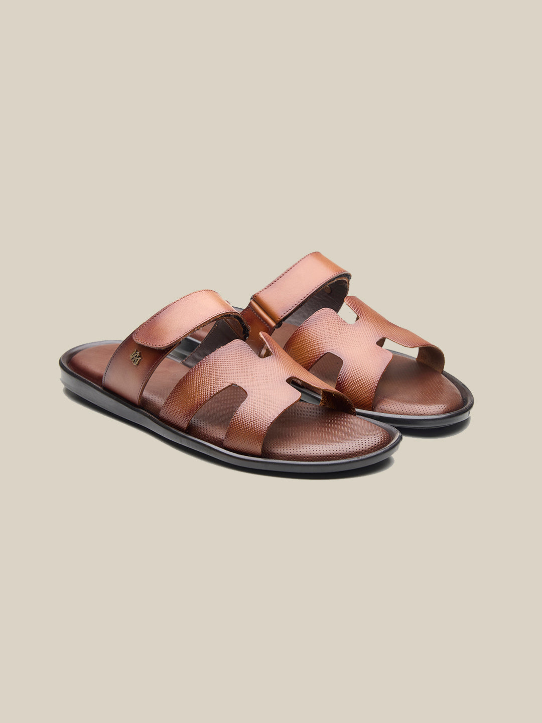 Mosca Leather Slippers Tan