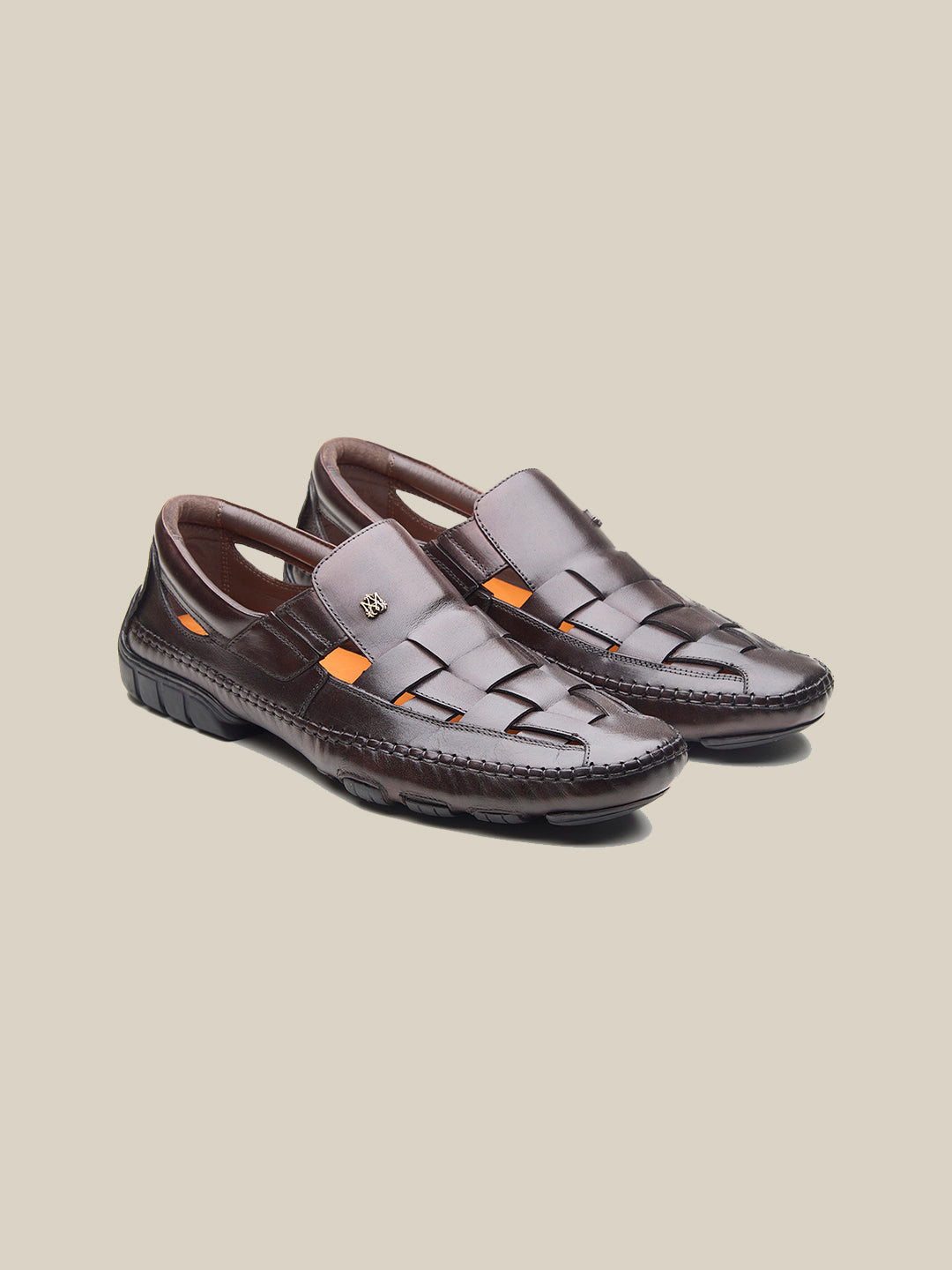 Fryer Leather Roman Sandals Tan