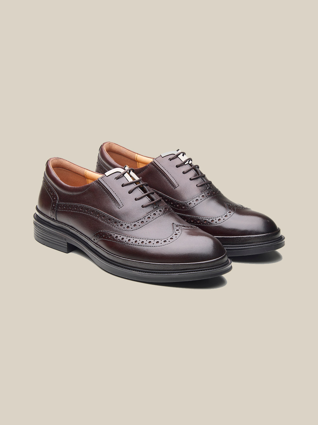 Fisher Leather Formals Shoes Brown