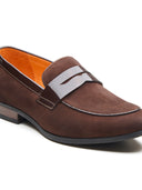 Kyros Leather Formal Slip-on Shoes  Brown