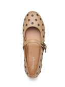 Michael Angelo's Rebello Mary Janes For Women (Taupe)