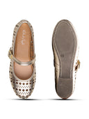 Michael Angelo's Celeste Mary Janes For Women (Gold)