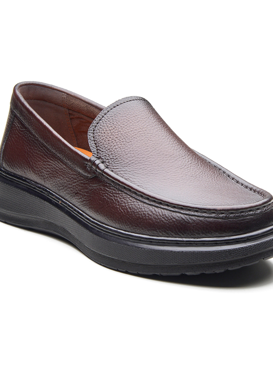 Ivano Leather Comfort Slip-on Shoe  Brown