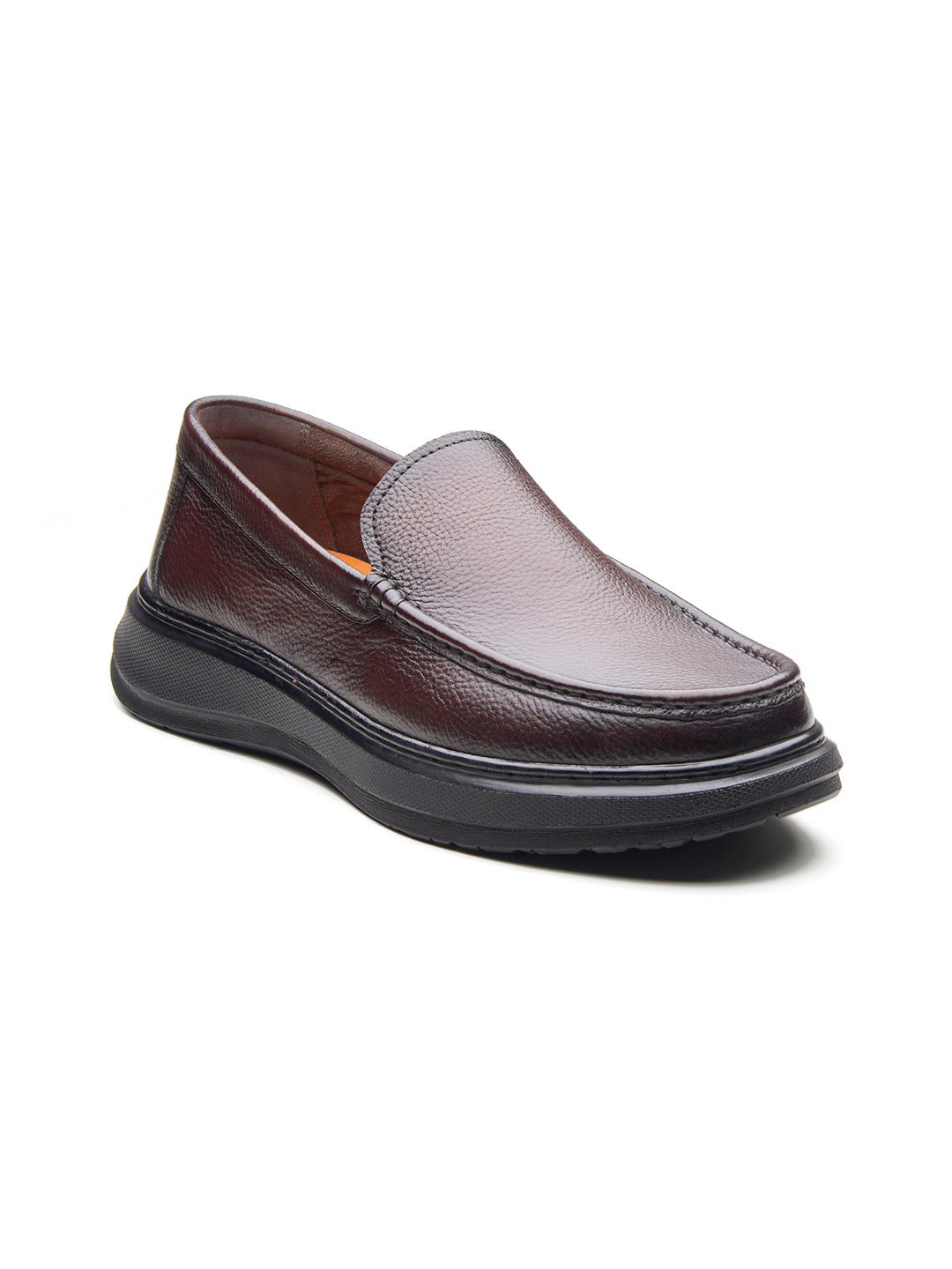 Ivano Leather Comfort Slip-on Shoe  Brown