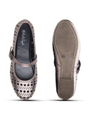 Michael Angelo's Celeste Mary Janes For Women (Gunmetal)