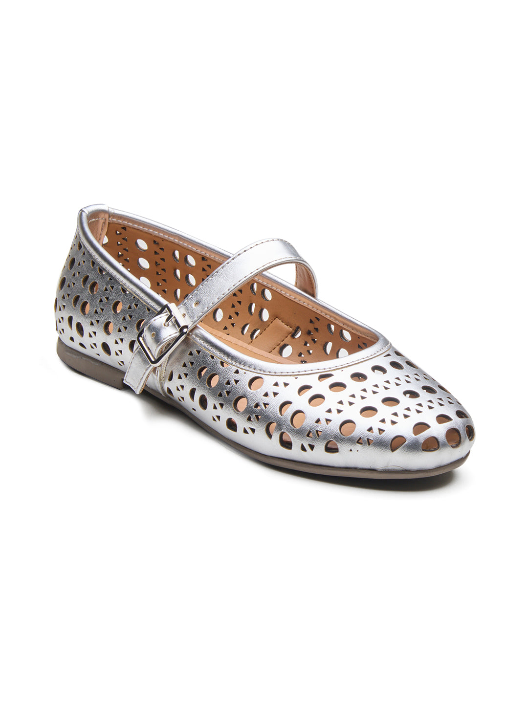 Celeste Mary Janes Silver