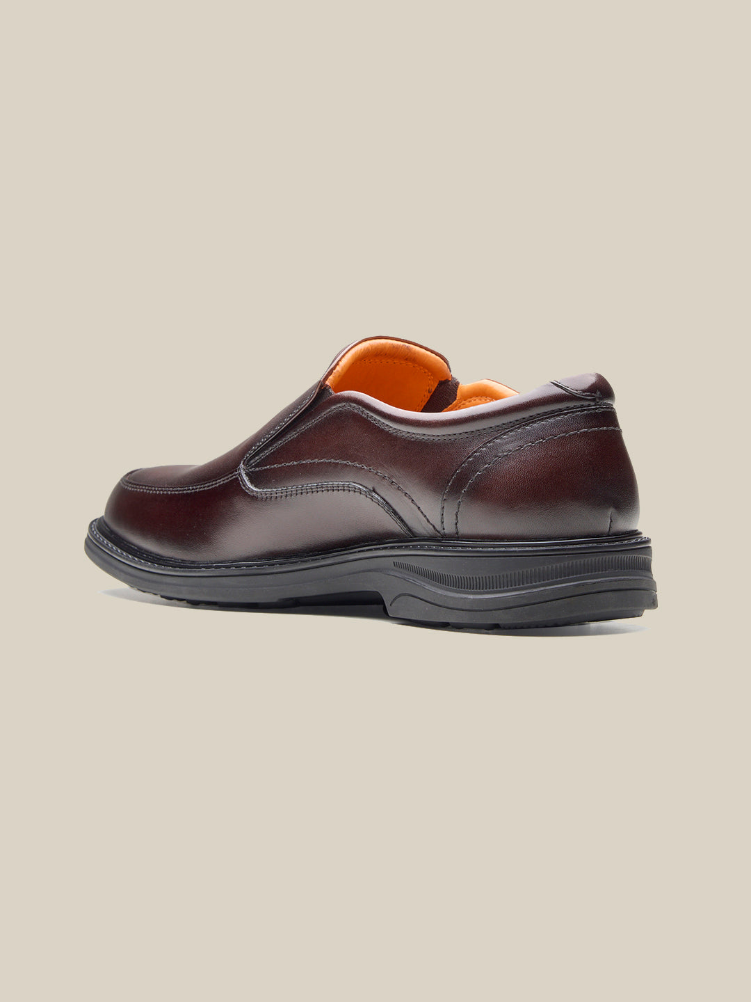 Basil Leather Comfort Slip-on Shoes Brown