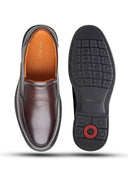 Basil Leather Comfort Slip-on Shoes Brown