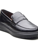 Ilario Leather Comfort Slip-on Shoes Black
