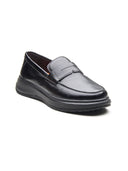 Ilario Leather Comfort Slip-on Shoes Black