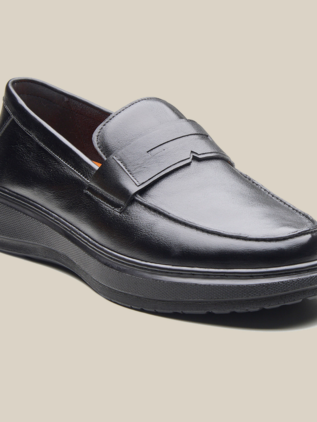 Ilario Leather Comfort Slip-on Shoes Black