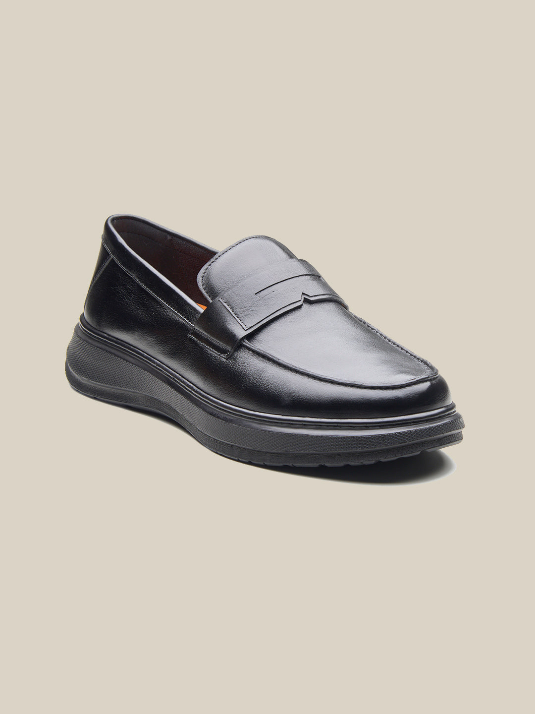 Ilario Leather Comfort Slip-on Shoes Black