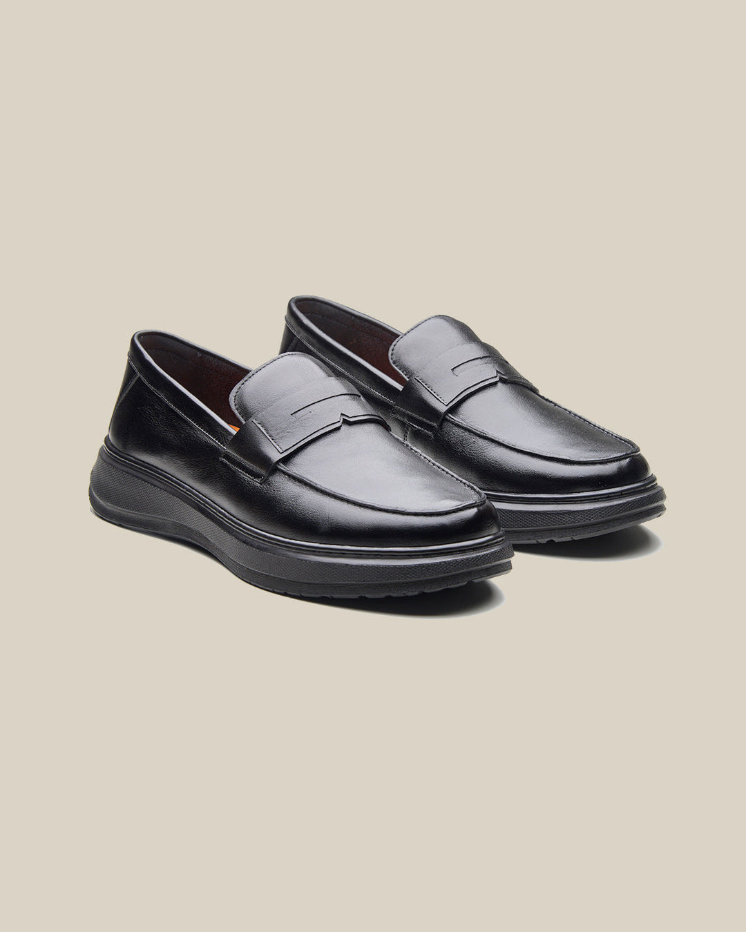 Ilario Leather Comfort Slip-on Shoes Black