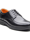 Biagio Leather Comfort Lace-up Derby Shoes Black