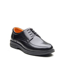 Biagio Leather Comfort Lace-up Derby Shoes Black