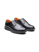 Biagio Leather Comfort Lace-up Derby Shoes Black