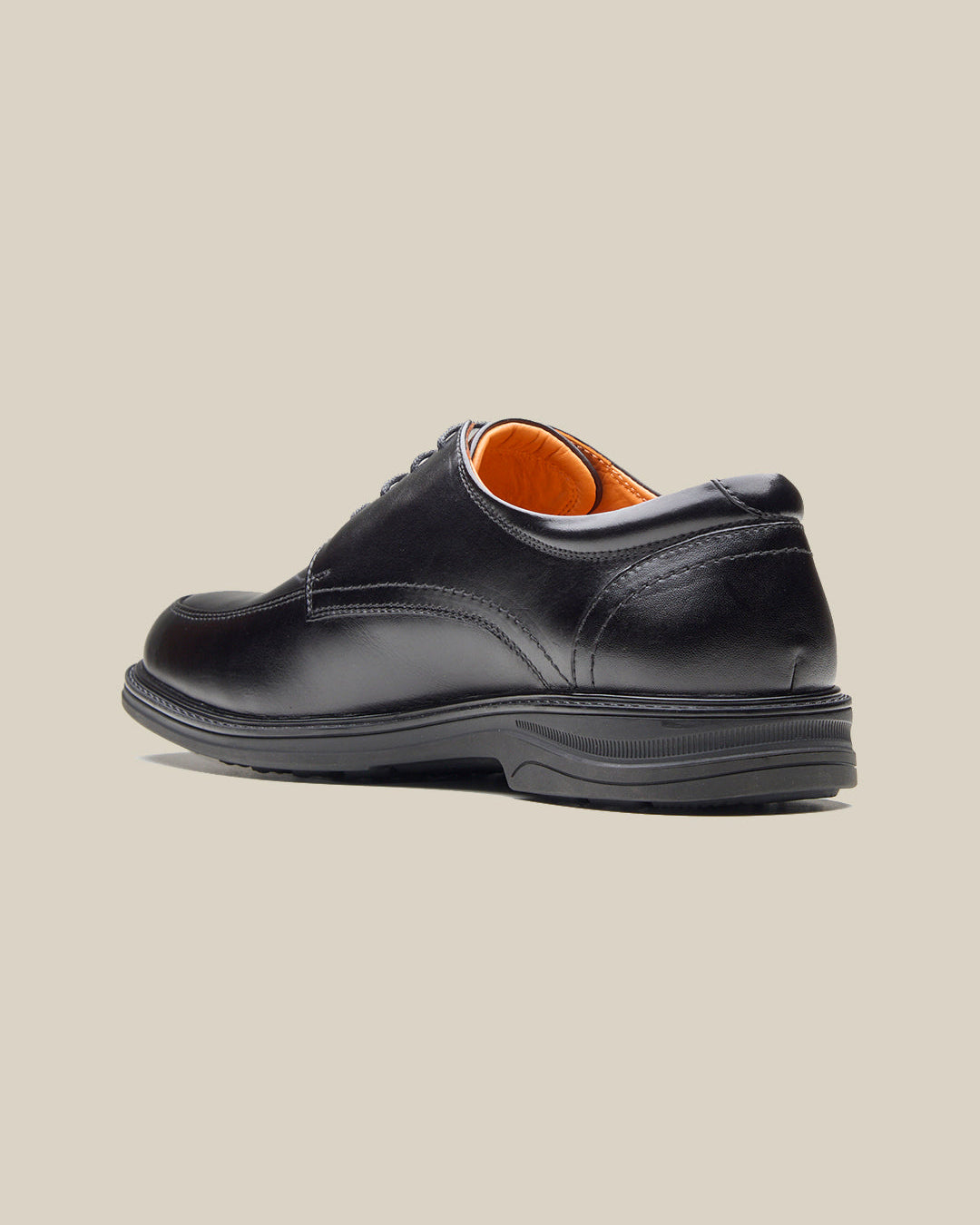 Biagio Leather Comfort Lace-up Derby Shoes Black