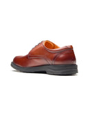Biagio Leather Comfort Lace-up Derby Shoes Tan