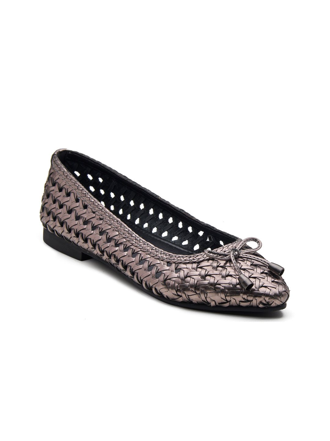 Velours Ballerinas Gunmetal