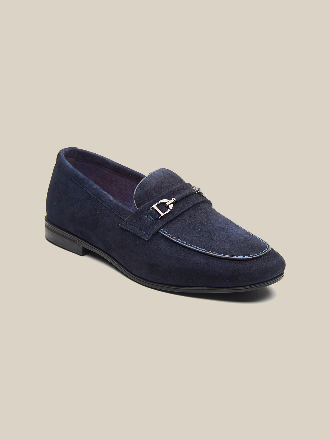 Nicholl Suede Leather Comfort Slip-Ons Shoes Navy