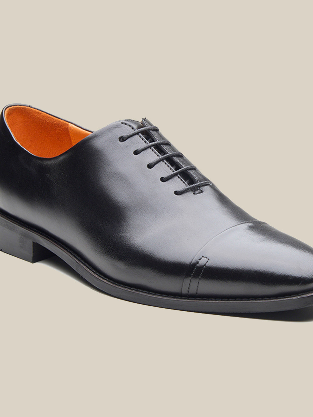 Emilio Leather Derby Shoes Black