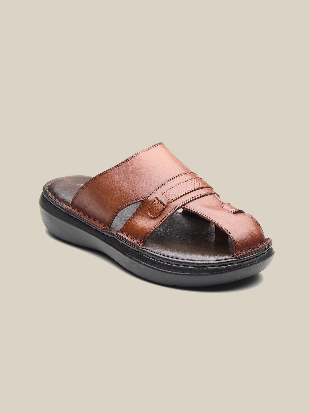 Blake Leather Slippers Tan