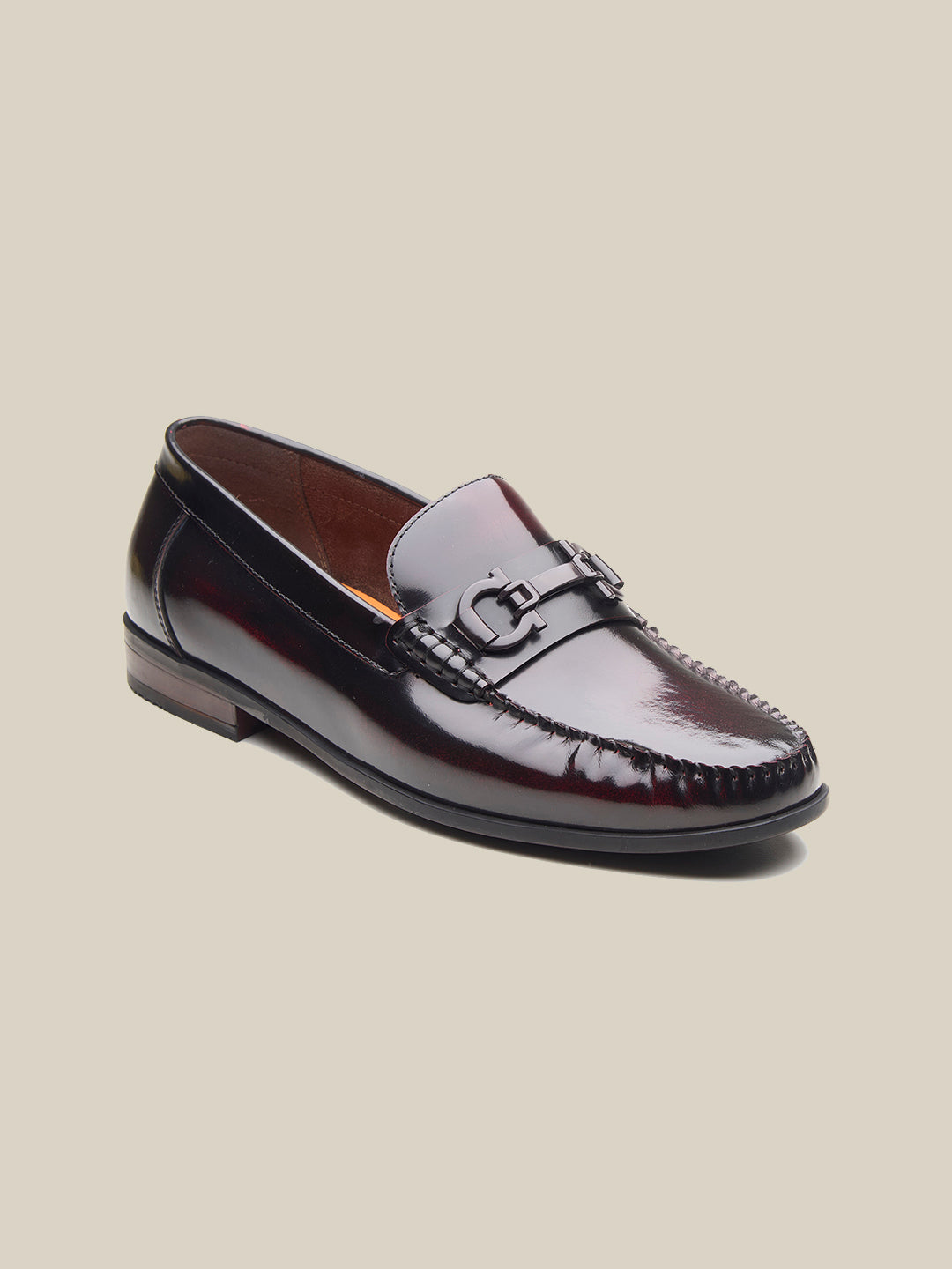 Milie Leather Loafers Cherry